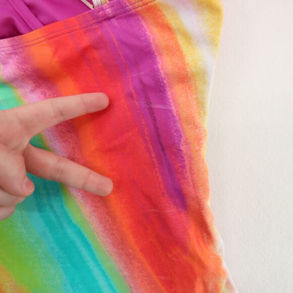 Bleu Rod Beattie Splash Out Tankini Top High Neck Keyhole Multicolor Size 8 NWT - Picture 5 of 11